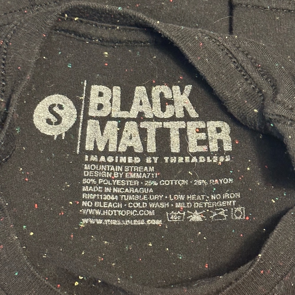 Black Matter Graphic Black Short Sleeve Shirt - Picture 5 of 5